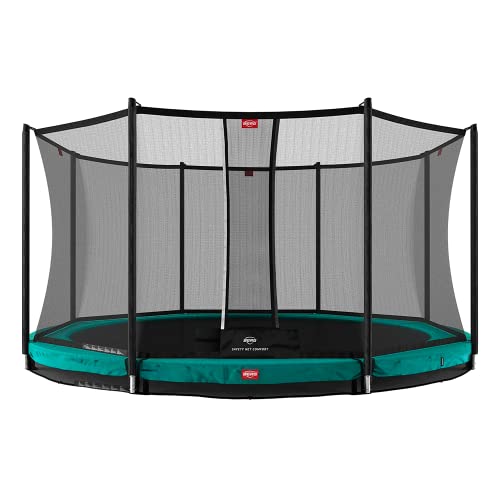 BERG Trampoline Inground Champion 11ft with Safety Enclosure Net Deluxe | Trampoline for kids, High Performance & Safety Features, Longer...