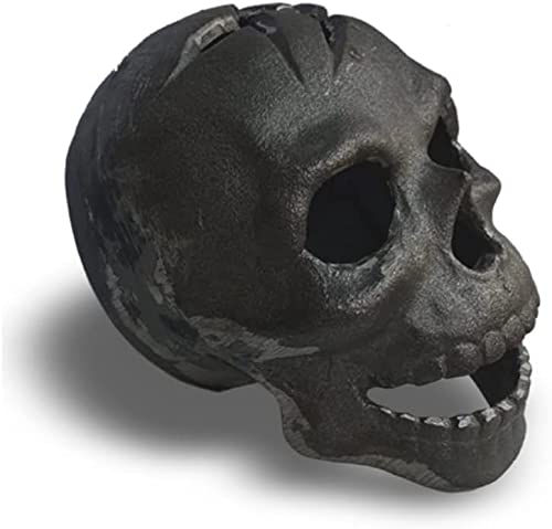 JTRF Refractory Materials Fireproof Imitated Human Fire Pit Skull Gas Log for NG, LP Wood Fireplace, Firepit, Campfire, Halloween Decor,...