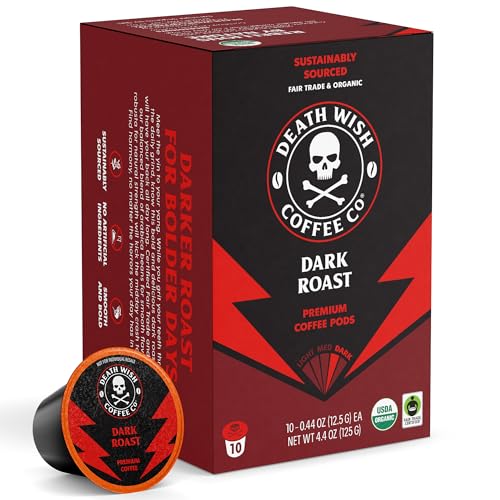 Death Wish Coffee Single Serve Capsules for Keurig K-Cup Brewers, 10 Count...