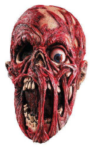 Rubie's Costume Screaming Corpse Overhead Mask, Flesh/Red , One Size