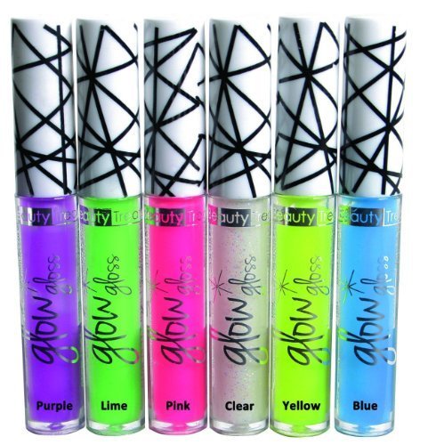 Glow In the Dark Lip Gloss Set 6 Colors