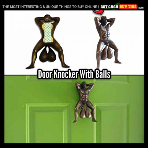 Show The World Your Balls With The BRONZED DOOR KNOCKER WITH BALLS