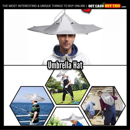 Keep Your Noggin Dry And Your Hands-Free With This UMBRELLA HAT